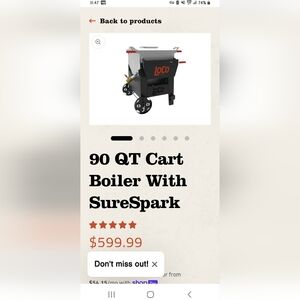 90 Qt Boiler Loco Black